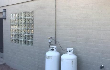 commercial propane tank installation